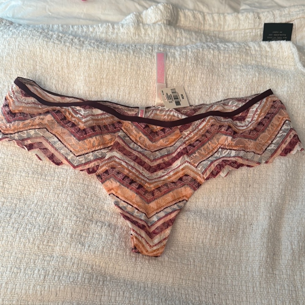 Multicolor Chevron Lace Panties